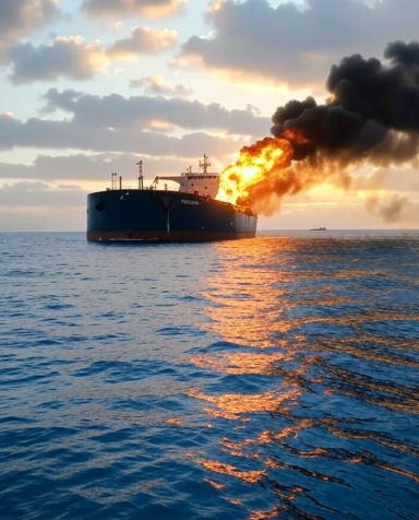 Hürmüz Boğazı Yakınlarında Petrol Tankeri Kazası