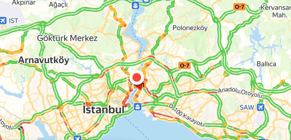 İstanbul’da Haftanın İlk Günü Trafik Yoğunluğu: Yağmur Etkisiyle Yüzde 70’e Ulaştı